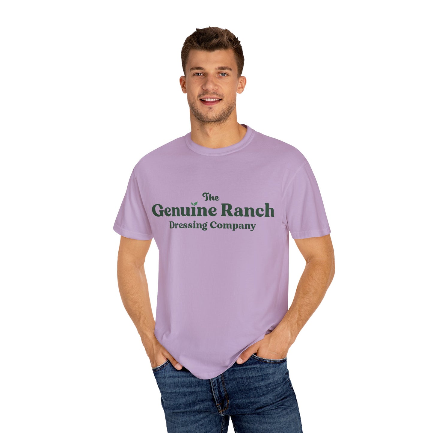 Genuine Ranch Unisex Garment-Dyed T-shirt - Casual Farmhouse Style 2 logo