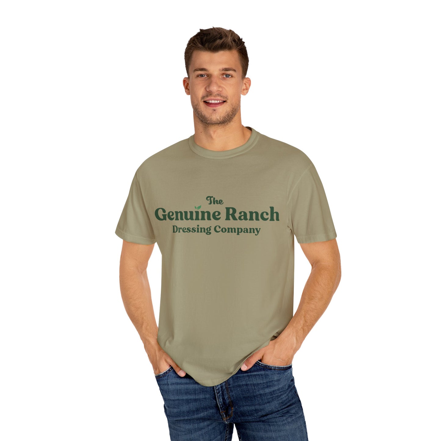 Genuine Ranch Unisex Garment-Dyed T-shirt - Casual Farmhouse Style 2 logo