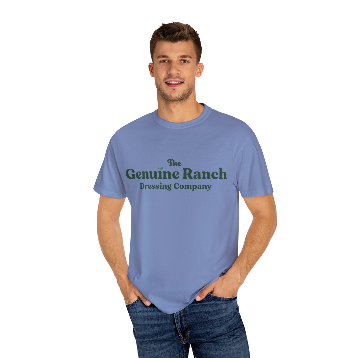 Genuine Ranch Unisex Garment-Dyed T-shirt - Casual Farmhouse Style 2 logo
