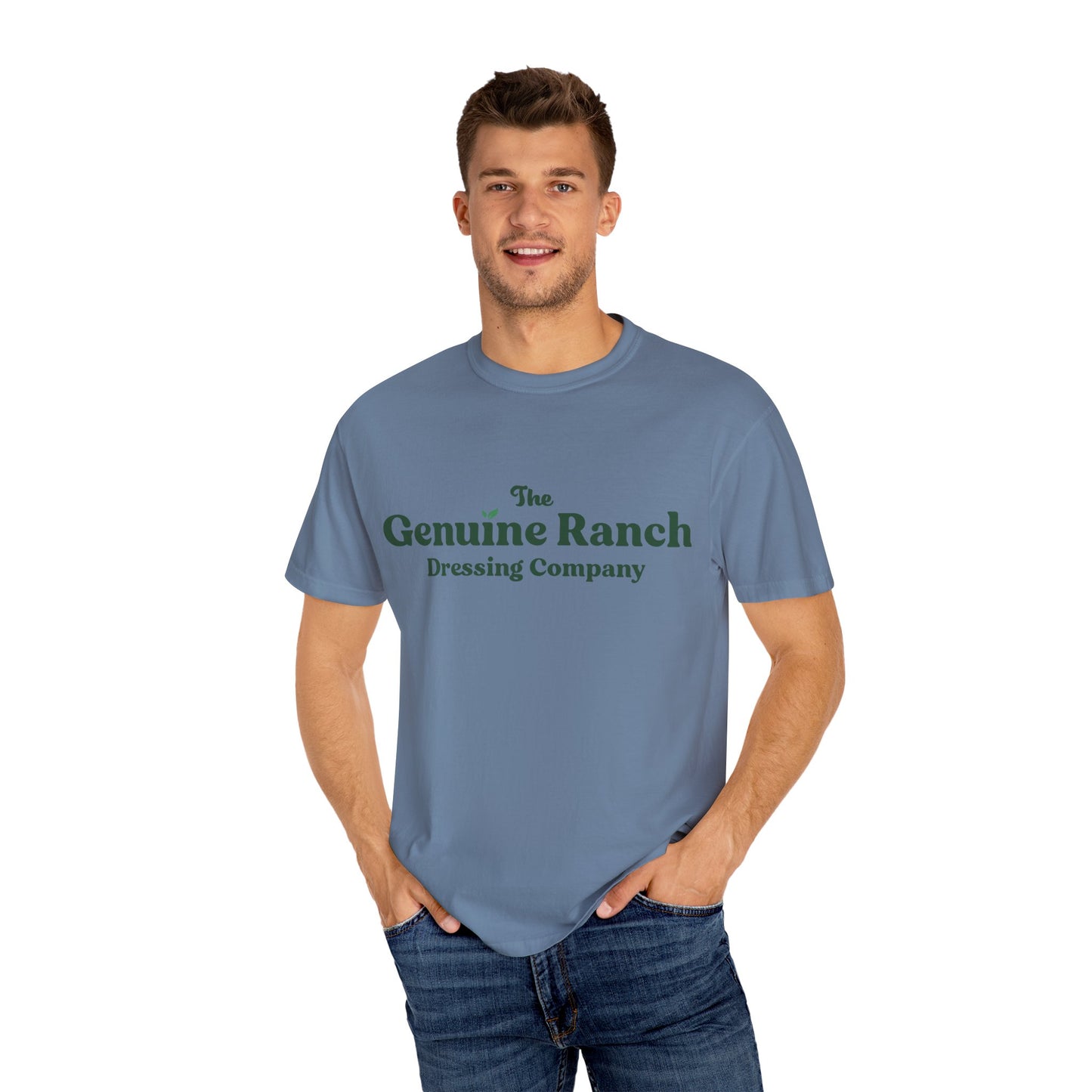 Genuine Ranch Unisex Garment-Dyed T-shirt - Casual Farmhouse Style 2 logo
