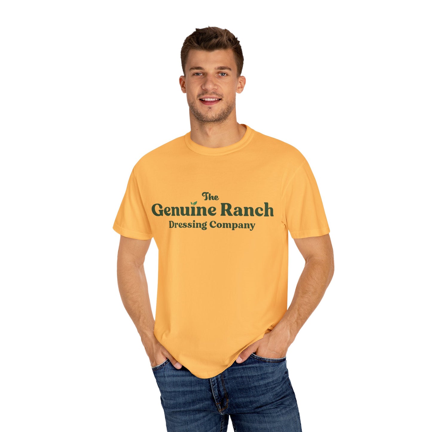 Genuine Ranch Unisex Garment-Dyed T-shirt - Casual Farmhouse Style 2 logo