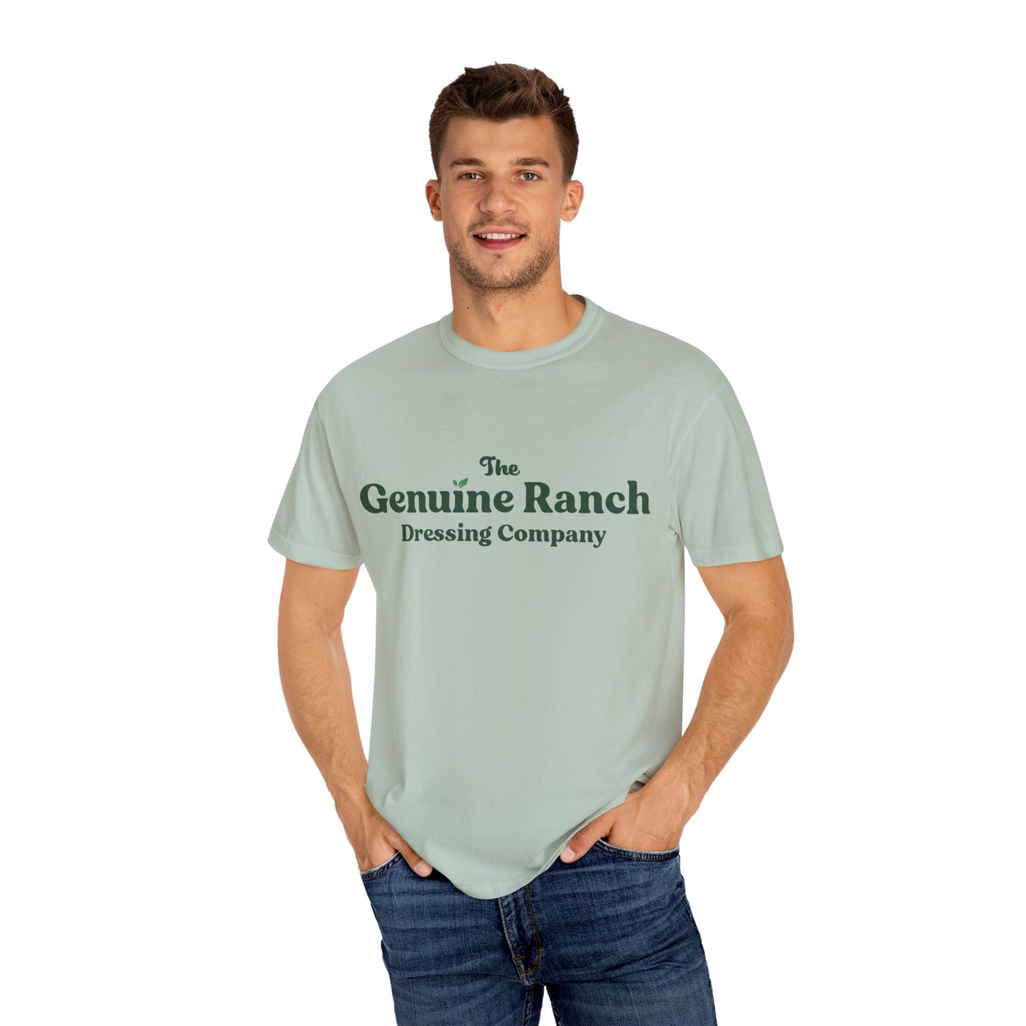 Genuine Ranch Unisex Garment-Dyed T-shirt - Casual Farmhouse Style 2 logo