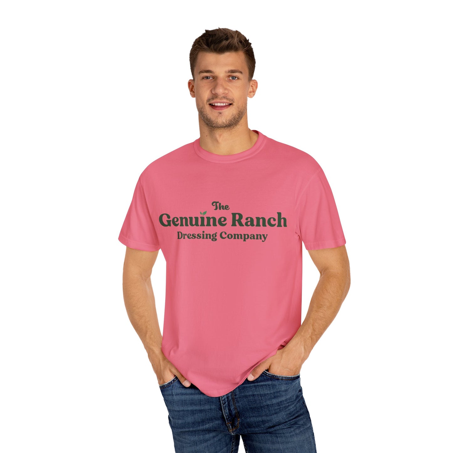 Genuine Ranch Unisex Garment-Dyed T-shirt - Casual Farmhouse Style 2 logo