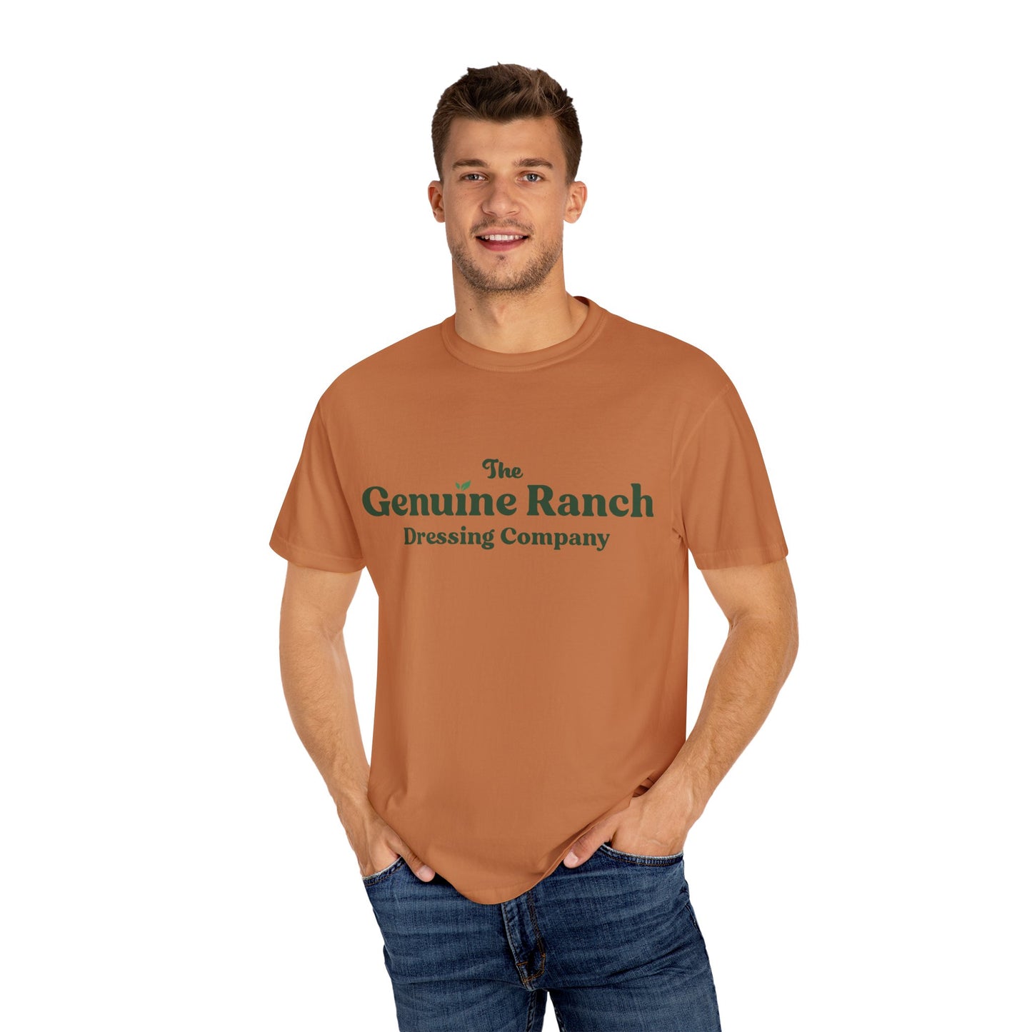 Genuine Ranch Unisex Garment-Dyed T-shirt - Casual Farmhouse Style 2 logo