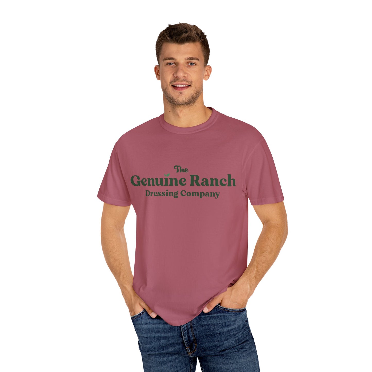 Genuine Ranch Unisex Garment-Dyed T-shirt - Casual Farmhouse Style 2 logo